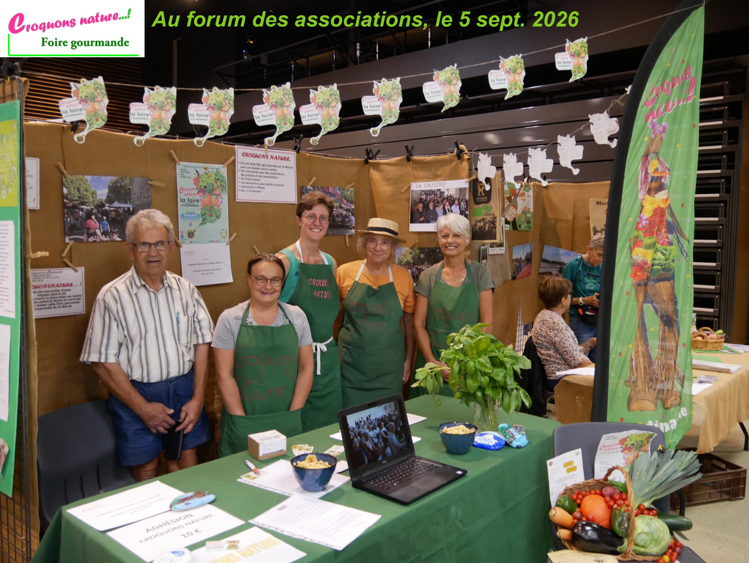 Stand Croquons Nature... ! à l'occasion du forum des associations avec les membres du comité de pilotage